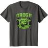 imageStar Wars  The Mandalorian Grogu Collegiate TShirtAsphalt Grey