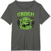 imageStar Wars  The Mandalorian Grogu Collegiate TShirtAsphalt Grey