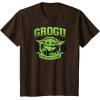 imageStar Wars  The Mandalorian Grogu Collegiate TShirtBrown