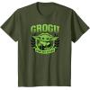 imageStar Wars  The Mandalorian Grogu Collegiate TShirtOlive Green