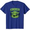 imageStar Wars  The Mandalorian Grogu Collegiate TShirtRoyal Blue