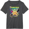 imageStar Wars  The Mandalorian Grogu Comic Cover TShirtDark Heather Grey