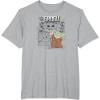 imageStar Wars  The Mandalorian Grogu Comic Panels TShirtHeather Grey