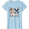 imageStar Wars R2D2 BB8 Droid Heart Valentines Day TShirtBaby Blue