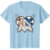 imageStar Wars R2D2 BB8 Droid Heart Valentines Day TShirtBaby Blue
