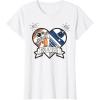 imageStar Wars R2D2 BB8 Droid Heart Valentines Day TShirtWhite