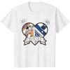 imageStar Wars R2D2 BB8 Droid Heart Valentines Day TShirtWhite