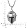 imageStar Wars Stainless Steel Necklaces for Men Character Pendant Designs 22quot Box ChainSilver Boba Fett
