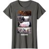 imageStar Wars The Mandalorian Action Packed Vintage Frames TShirtAsphalt Grey
