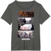 imageStar Wars The Mandalorian Action Packed Vintage Frames TShirtAsphalt Grey