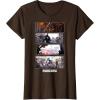 imageStar Wars The Mandalorian Action Packed Vintage Frames TShirtBrown