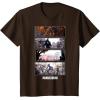 imageStar Wars The Mandalorian Action Packed Vintage Frames TShirtBrown