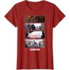 imageStar Wars The Mandalorian Action Packed Vintage Frames TShirtCranberry Red