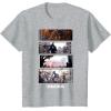 imageStar Wars The Mandalorian Action Packed Vintage Frames TShirtHeather Grey