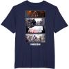 imageStar Wars The Mandalorian Action Packed Vintage Frames TShirtNavy Blue