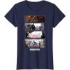imageStar Wars The Mandalorian Action Packed Vintage Frames TShirtNavy Blue