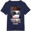 imageStar Wars The Mandalorian Action Packed Vintage Frames TShirtNavy Blue