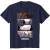 imageStar Wars The Mandalorian Action Packed Vintage Frames TShirtNavy Blue