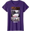imageStar Wars The Mandalorian Action Packed Vintage Frames TShirtPurple