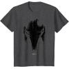 imageStar Wars The Mandalorian Dark Helmet Sketched TShirtDark Heather Grey