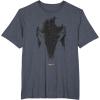 imageStar Wars The Mandalorian Dark Helmet Sketched TShirtHeather Blue