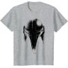 imageStar Wars The Mandalorian Dark Helmet Sketched TShirtHeather Grey