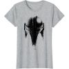 imageStar Wars The Mandalorian Dark Helmet Sketched TShirtHeather Grey