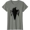 imageStar Wars The Mandalorian Dark Helmet Sketched TShirtOlive Heather