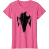 imageStar Wars The Mandalorian Dark Helmet Sketched TShirtPink Heather