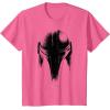 imageStar Wars The Mandalorian Dark Helmet Sketched TShirtPink Heather