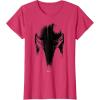 imageStar Wars The Mandalorian Dark Helmet Sketched TShirtRed Heather