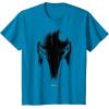 imageStar Wars The Mandalorian Dark Helmet Sketched TShirtSapphire Blue