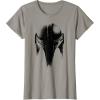 imageStar Wars The Mandalorian Dark Helmet Sketched TShirtSlate Grey