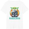 imageStar Wars The Mandalorian Fathers Day Cute Group Portrait TShirtWhite