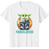 imageStar Wars The Mandalorian Fathers Day Cute Group Portrait TShirtWhite