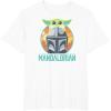 imageStar Wars The Mandalorian Fathers Day Cute Group Portrait TShirtWhite