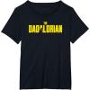 imageStar Wars The Mandalorian Fathers Day Dadalorian Logo TShirtBlack