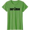 imageStar Wars The Mandalorian Fathers Day Dadalorian Logo TShirtGrass Green