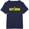 imageStar Wars The Mandalorian Fathers Day Dadalorian Logo TShirtNavy Blue