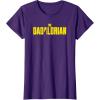 imageStar Wars The Mandalorian Fathers Day Dadalorian Logo TShirtPurple