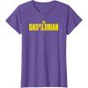 imageStar Wars The Mandalorian Fathers Day Dadalorian Logo TShirtPurple Heather