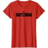 imageStar Wars The Mandalorian Fathers Day Dadalorian Logo TShirtRed