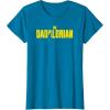 imageStar Wars The Mandalorian Fathers Day Dadalorian Logo TShirtSapphire Blue