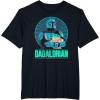 imageStar Wars The Mandalorian Fathers Day Dadalorian Retro TShirtBlack