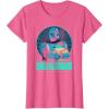 imageStar Wars The Mandalorian Fathers Day Dadalorian Retro TShirtPink Heather