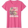 imageStar Wars The Mandalorian Fathers Day The Way Dad Retro TShirtPink Heather