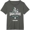 imageStar Wars The Mandalorian Fathers Day The Way Distressed TShirtAsphalt Grey