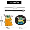 imageStar Wars The Mandalorian Grogu Luggage Tags 4Piece Set  PVC Grogu Suitcase Tags and Travel Tags  Officially Licensed