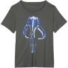 imageStar Wars The Mandalorian Mythosaur Skull Vintage Logo TShirtAsphalt Grey