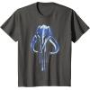 imageStar Wars The Mandalorian Mythosaur Skull Vintage Logo TShirtAsphalt Grey